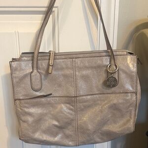 HOBO Women's Gray Leather Hobo Bag
